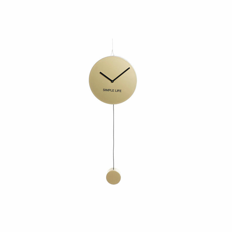 Wanduhr DKD Home Decor Eisen Golden (22 x 5.5 x 60 cm)