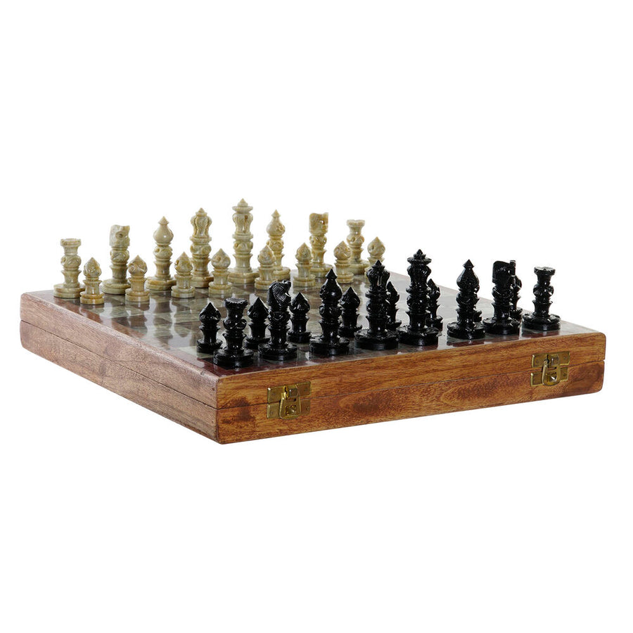 Schach DKD Home Decor Stein Rosenholz (30 x 30.5 x 4.5 cm)