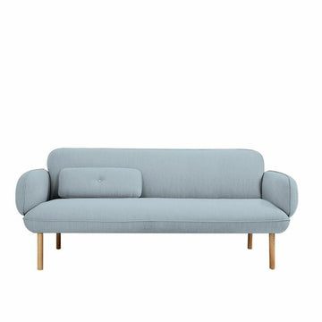 Sofa DKD Home Decor Metall Polyester Himmelsblau (200 x 85 x 80 cm)