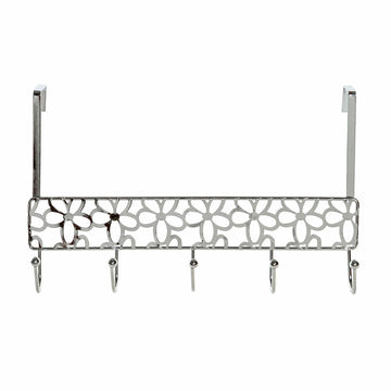 Jackenaufhänger für Türen DKD Home Decor Silber Metall (32 x 10 x 19 cm)