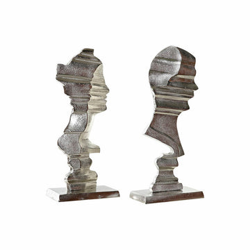 Deko-Figur DKD Home Decor Aluminium (2 pcs) (22.5 x 12.5 x 52 cm)