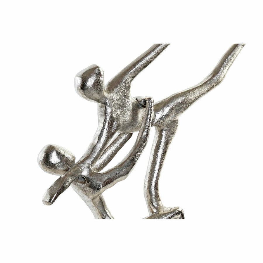 Deko-Figur DKD Home Decor Aluminium Marmor (2 pcs) (43 x 10 x 37 cm)