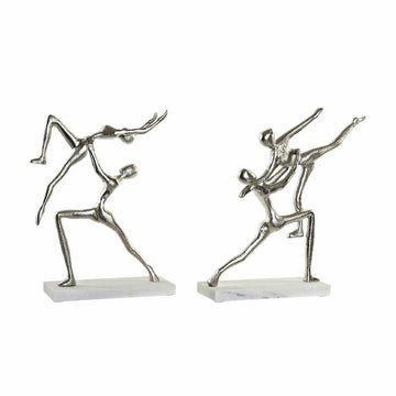 Deko-Figur DKD Home Decor Aluminium Marmor (2 pcs) (43 x 10 x 37 cm)