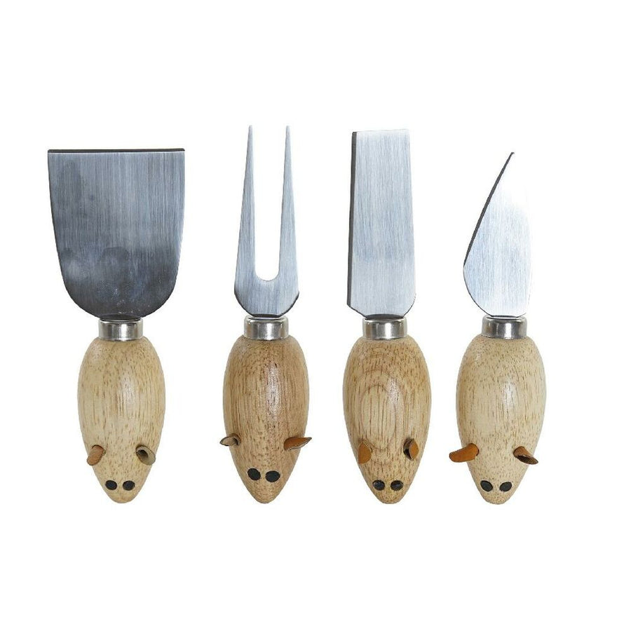 Küchenutensilien Set DKD Home Decor Edelstahl Kiefer (4 pcs)