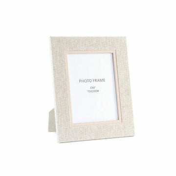 Fotorahmen DKD Home Decor Beige Leinen (19 x 1,6 x 24 cm)