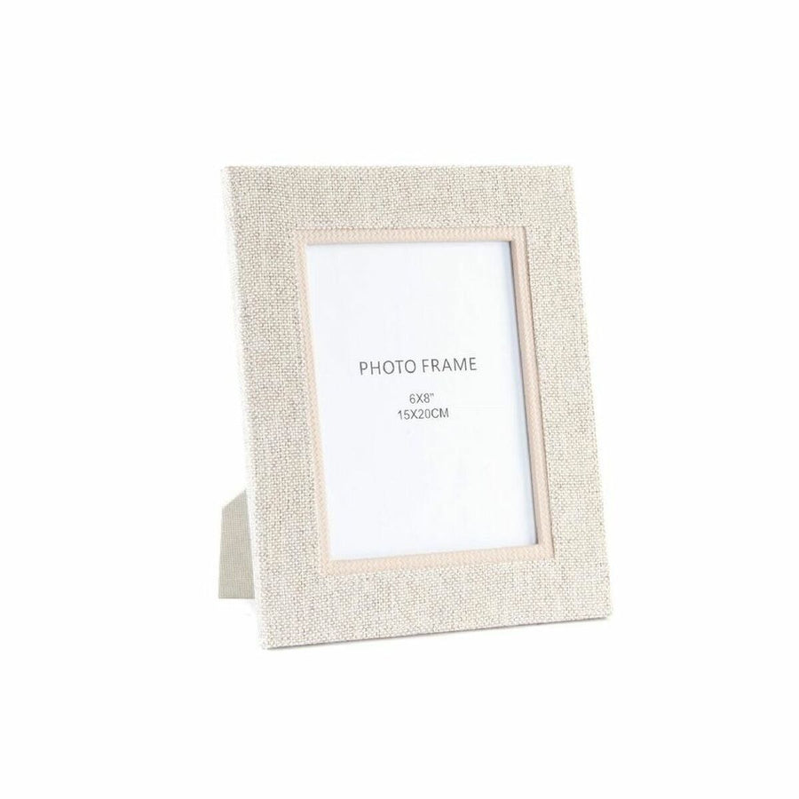 Fotorahmen DKD Home Decor Beige Leinen (19 x 1,6 x 24 cm)