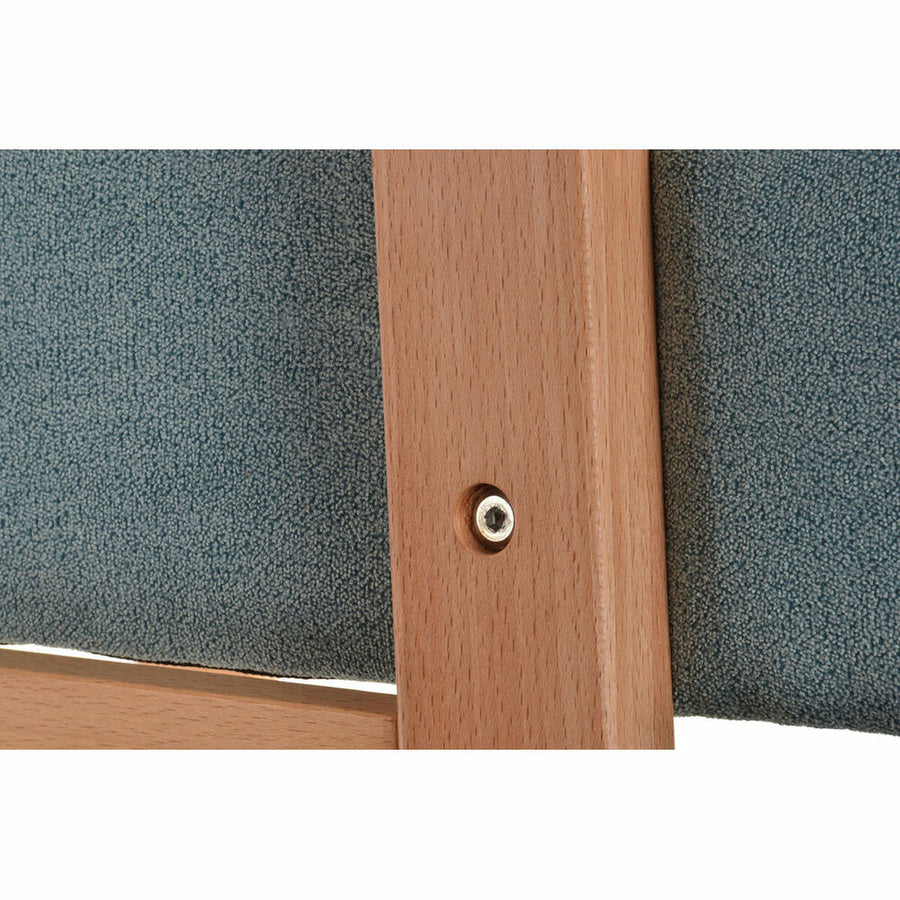 Schaukelstuhl DKD Home Decor Blau Holz türkis Polyester (54.3 x 87 x 88 cm)