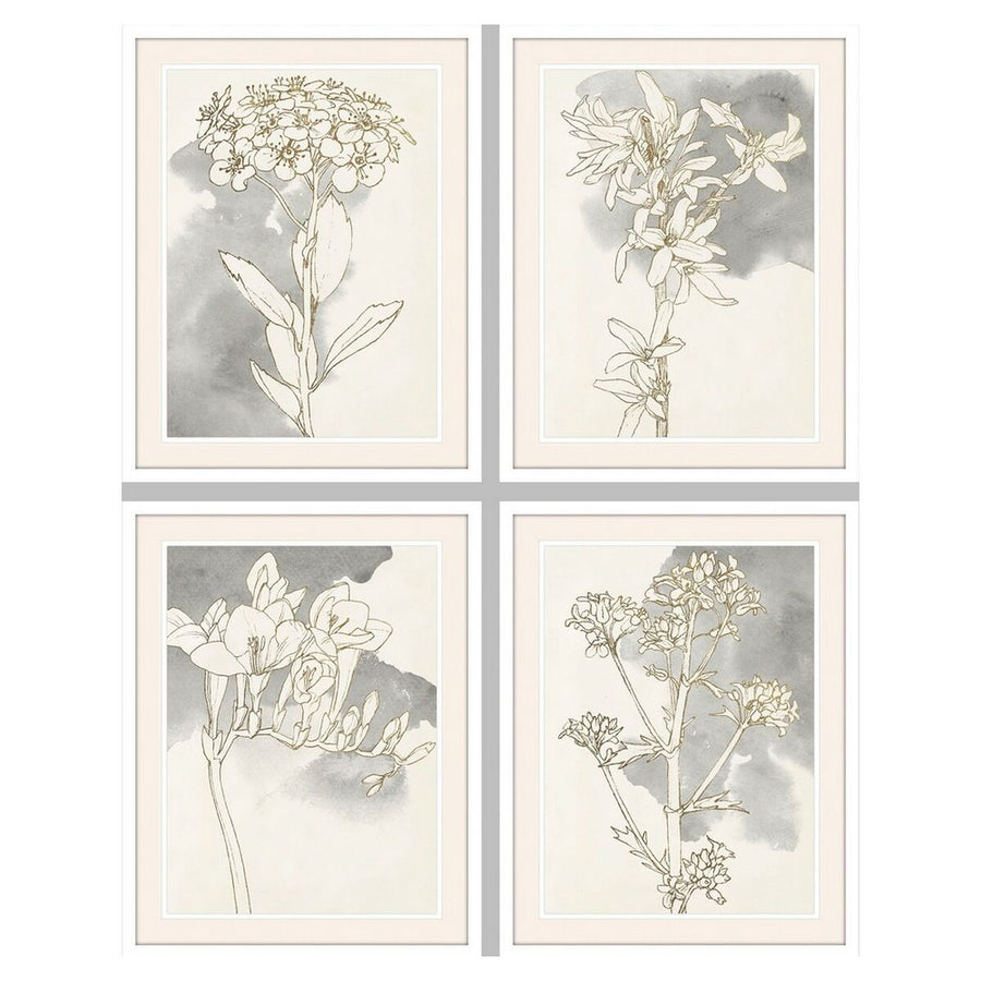 Bild DKD Home Decor Blomster (55 x 2,5 x 70 cm) (4 Stück)