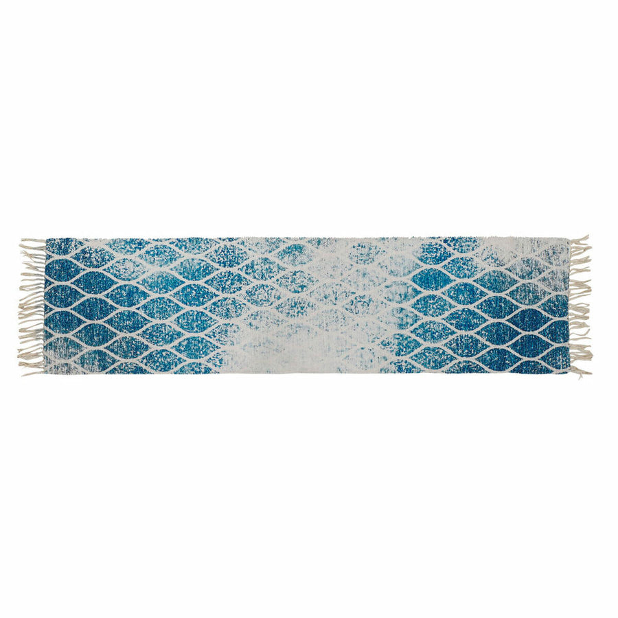 Teppich DKD Home Decor Blau Baumwolle Chenille (60 x 240 x 1 cm)