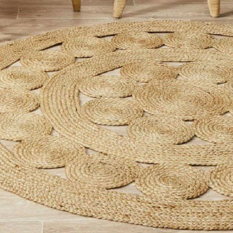 Teppich DKD Home Decor Tropical Jute (200 x 200 x 200 cm)