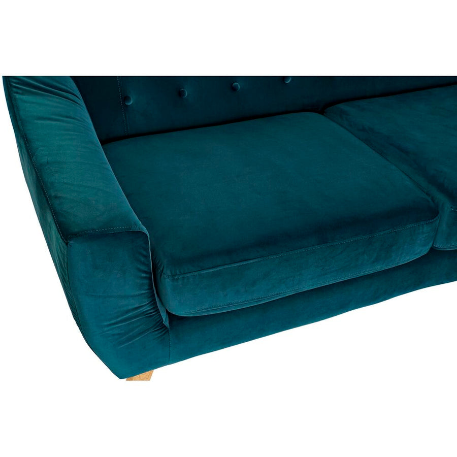 Chaise Longue DKD Home Decor türkis Polyester Kautschukholz (230 x 144 x 84 cm)