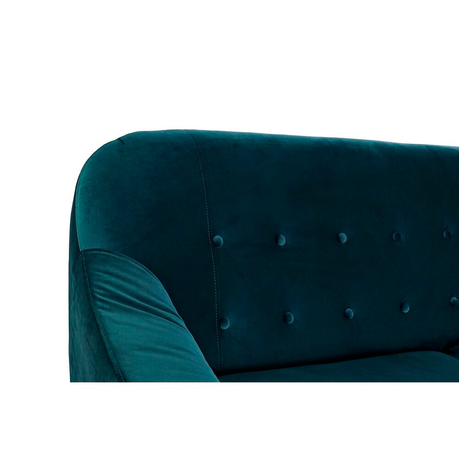 Chaise Longue DKD Home Decor türkis Polyester Kautschukholz (230 x 144 x 84 cm)