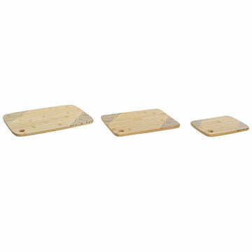 Schneidebrett DKD Home Decor Bambus (24 x 33 x 1 cm) (3 pcs)