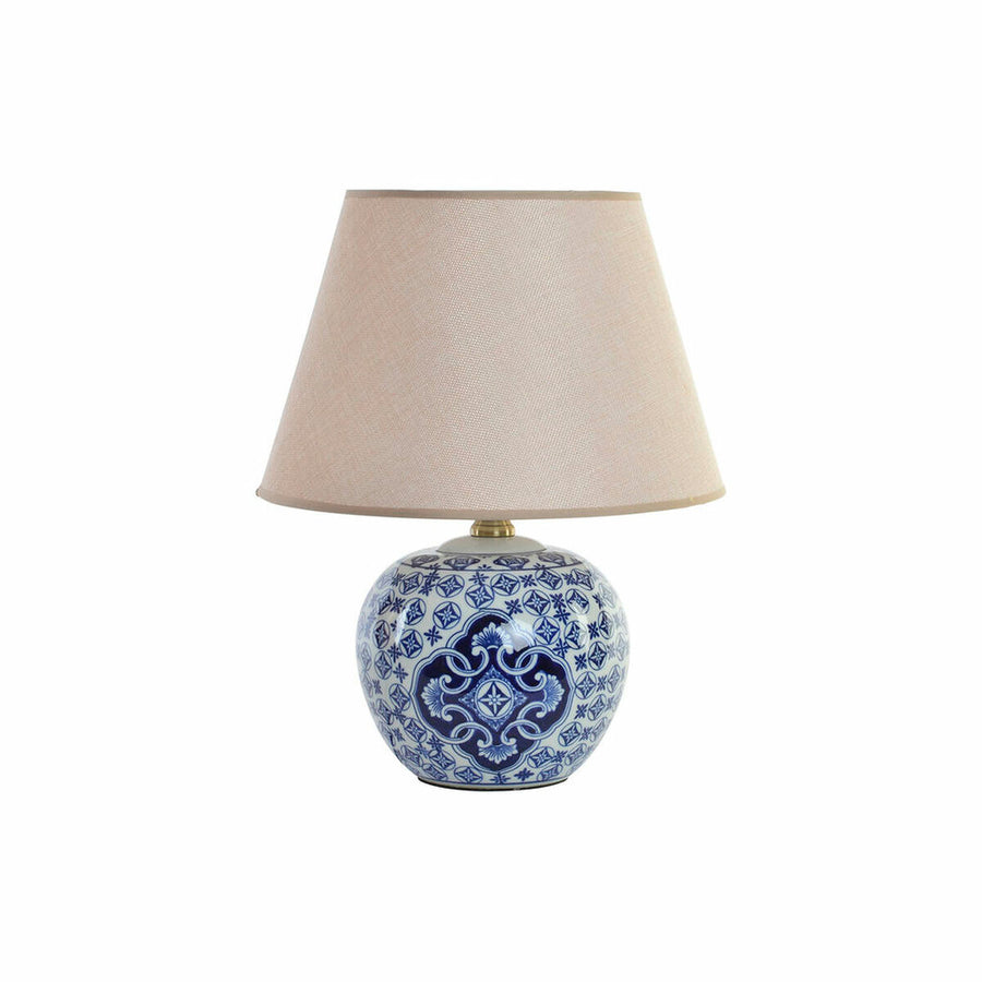 Tischlampe DKD Home Decor Blau Porzellan (34 x 34 x 43 cm)