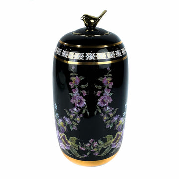 Vase DKD Home Decor Porzellan Schwarz Shabby Chic (16 x 16 x 32 cm)