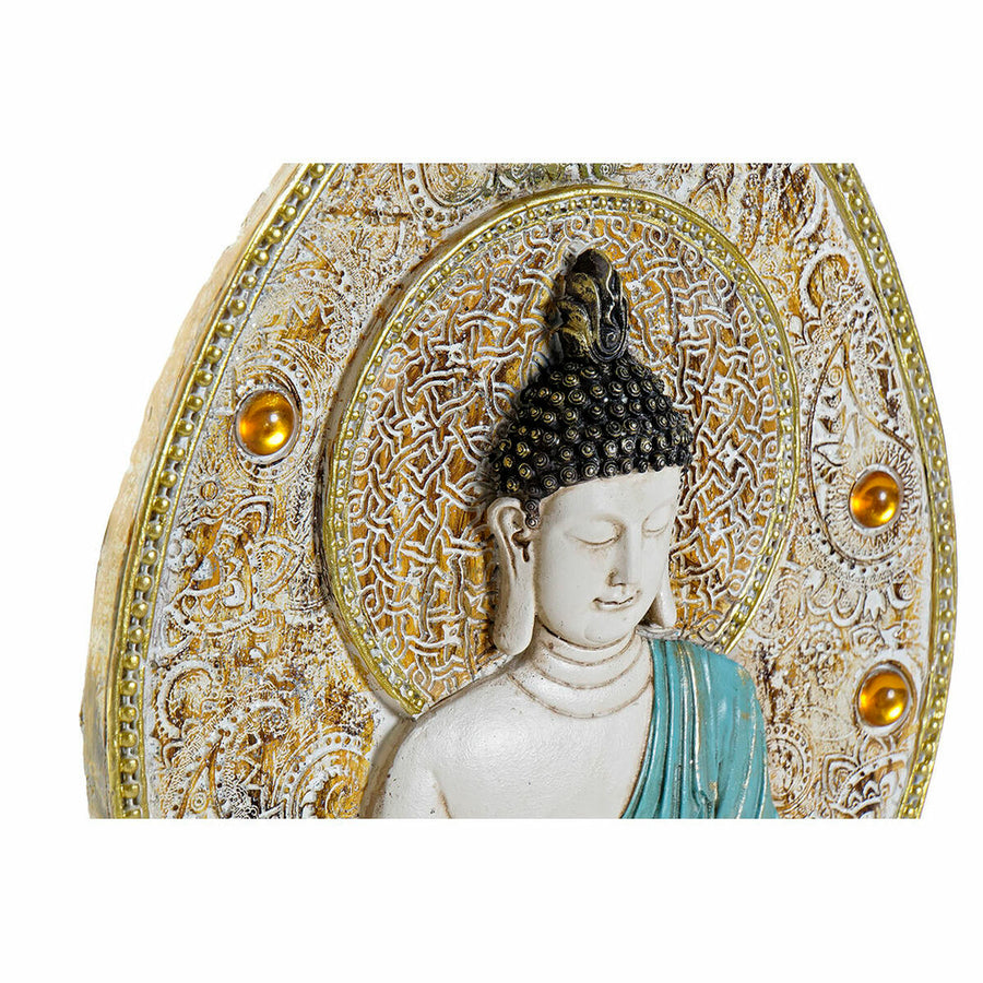 Wanddekoration DKD Home Decor Buddha Harz (19.3 x 3.7 x 27.3 cm) (3 pcs)