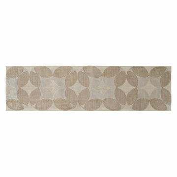 Teppich DKD Home Decor Beige Polyester Kreise (60 x 240 x 0.9 cm)