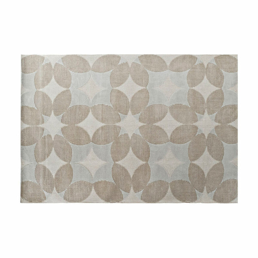 Teppich DKD Home Decor Beige Polyester Kreise (160 x 230 x 0.9 cm)