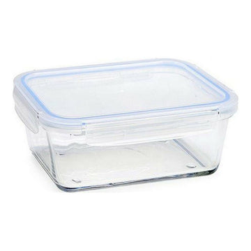 Lunchbox Vivalto Kunststoff Glas Kristall (1500 ml) (1,5 L) (16 x 8,5 x 22 cm)