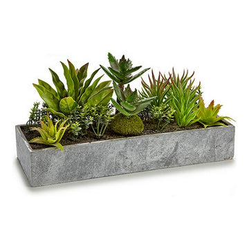 Dekorationspflanze ‎S3603890 Blumenkasten Zement Kunststoff (15 x 16 x 30 cm)