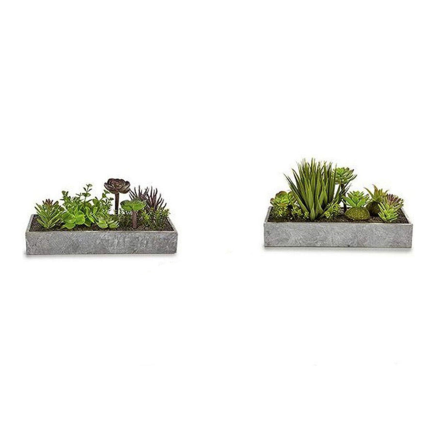 Dekorationspflanze ‎S3603890 Blumenkasten Zement Kunststoff (15 x 16 x 30 cm)