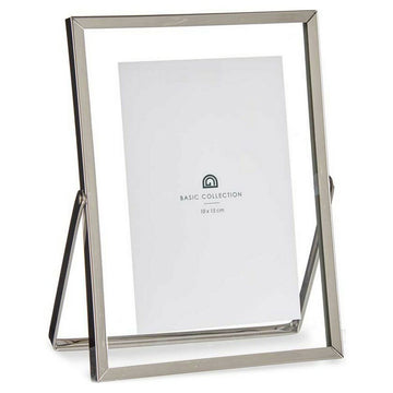 Fotorahmen Double Silberfarben Metall Glas (15,5 x 1 x 20,7 cm) (10 x 15 cm)