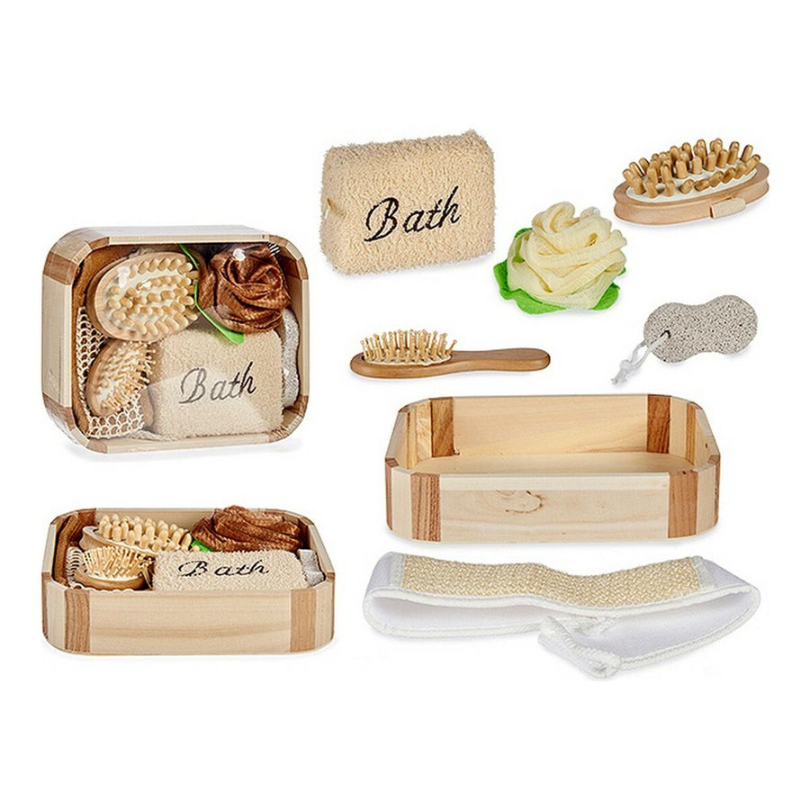 Badezimmer Set Holz Kunststoff (6 pcs)