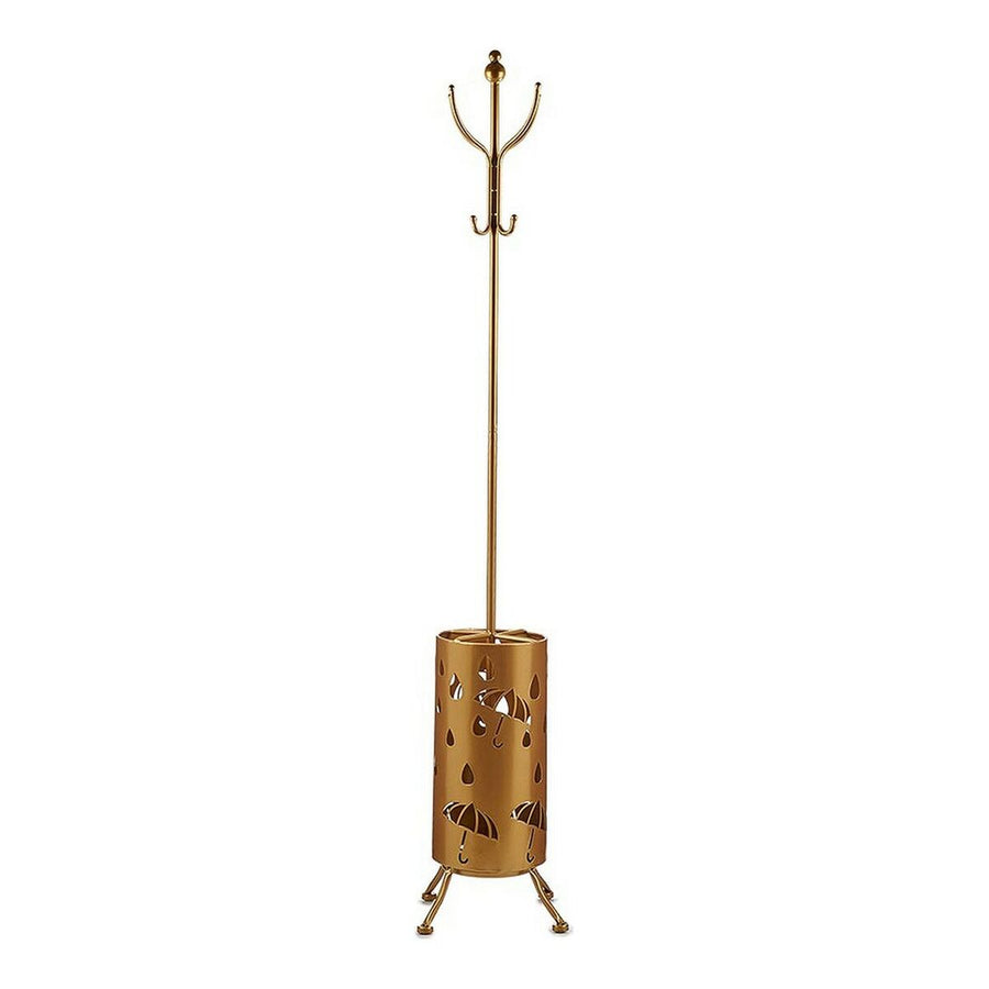 Garderobe Regenschirmständer Golden Metall (44 x 185 x 44 cm)