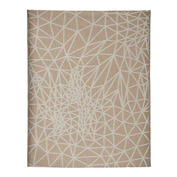 Tischdecke Jacquard abstrakt Beige (140 x 180 cm)