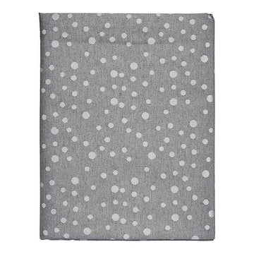 Tischdecke Jacquard Punkte Grau (140 x 180 cm)