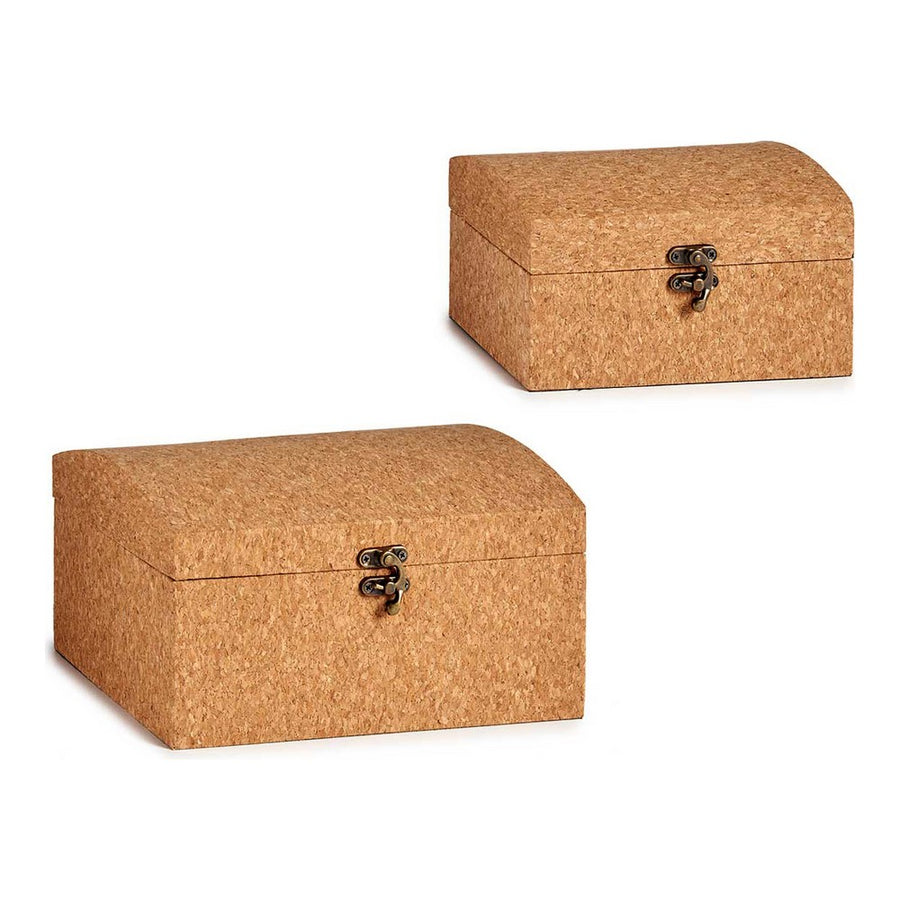 Truhensatz Braun MDF Kork (2 pcs)