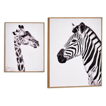 Bild Zebra - Giraffe Buche MDF (2 x 51 x 41 cm)