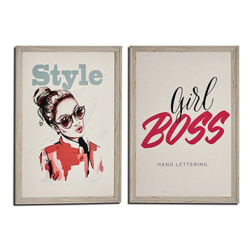 Bild Style - Boss Creme MDF (2 x 66 x 46 cm)