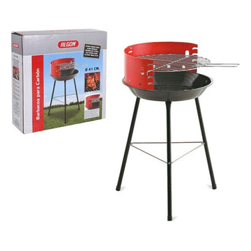 Kohlegrill mit Standbeinen Algon Rot Schwarz (51,5 x 41 x 65 cm)