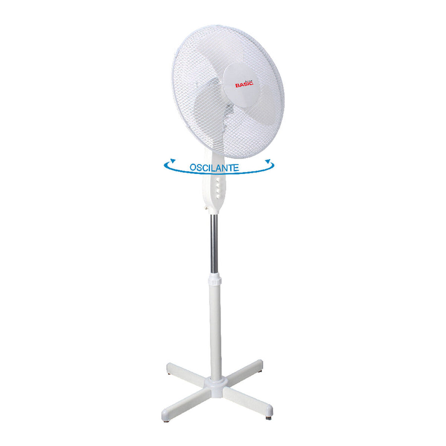 Freistehender Ventilator Basic Home Weiß 40W