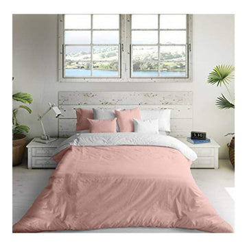 Bettdeckenbezug Naturals Rosa Weiß (105er-Bett) (180 x 270 cm)