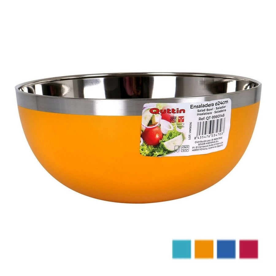 Salatschüssel Quttin Edelstahl (Ø 24 cm)