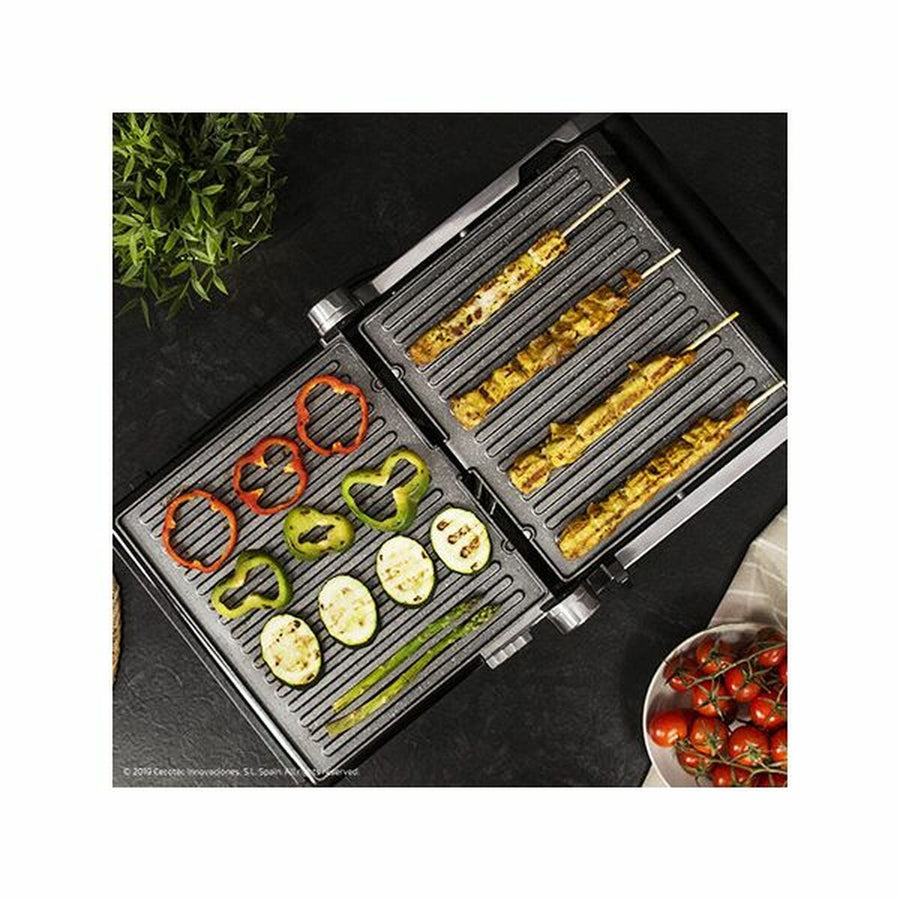 Kontaktgrill Cecotec Rock'nGrill Smart 2000W Schwarz Edelstahl