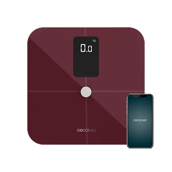 Digitale Personenwaage Cecotec Surface Precision 10400 Smart Healthy Vision Granatrot