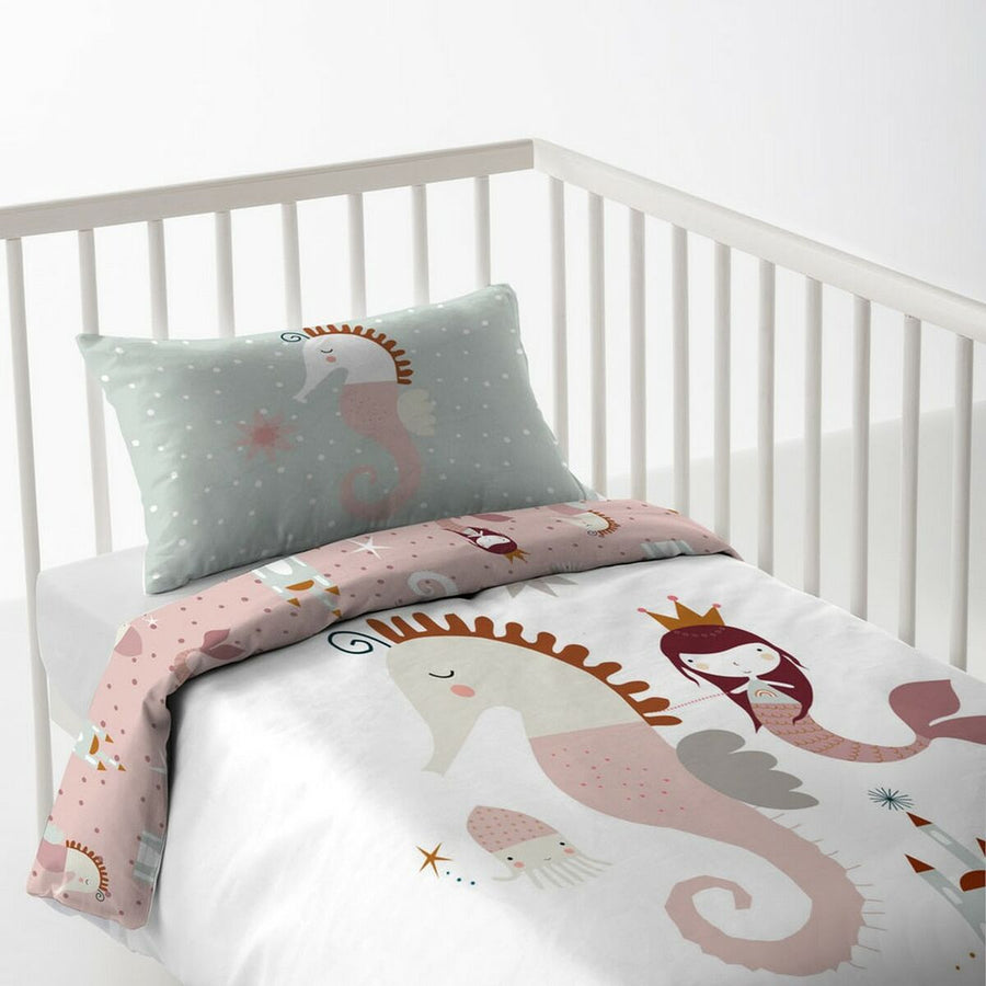 Bettdeckenbezug Haciendo el Indio Magic Dragon Reversibel 80 cm Babybett (115 x 145 + 20 cm)