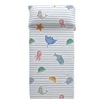 Steppdecke Cool Kids Ocean (200 x 260 cm) (Einzelmatratze)