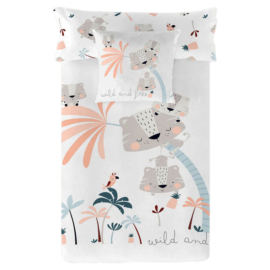 Bettdeckenbezug Cool Kids Wild And Free Reversibel Einzelmatratze (150 x 220 cm)