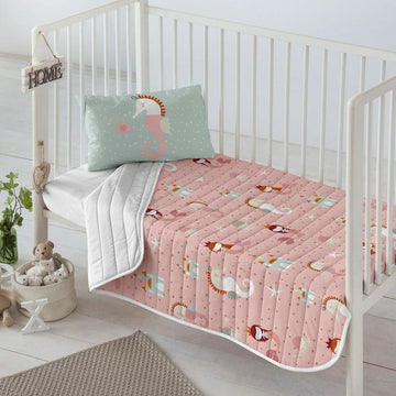 Steppdecke Haciendo el Indio Seahorse (100 x 130 cm) (60/80 cm Babybett)