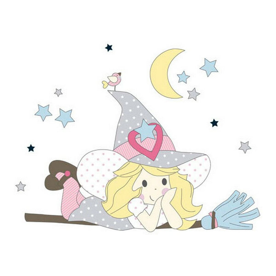 Oberes Betttuch für Kinderbett Cool Kids Witch (100 x 130 cm) (60 cm Babybett)