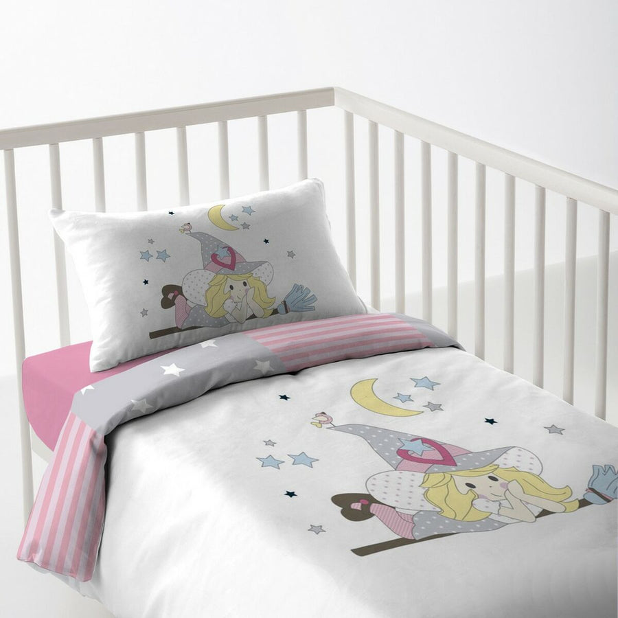 Bettbezug für Babybett Cool Kids Witch 60 cm Babybett (100 x 120 + 20 cm)