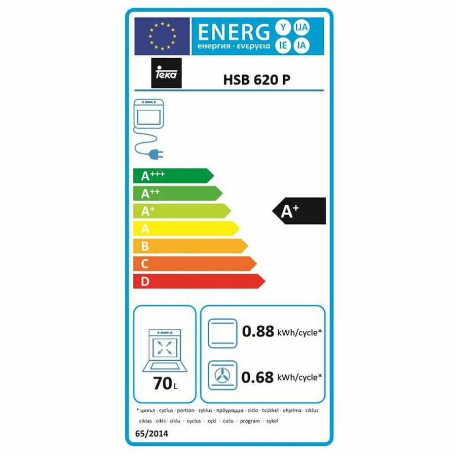 Pyrolytherd Teka HSB620P 70 L 3552W A+