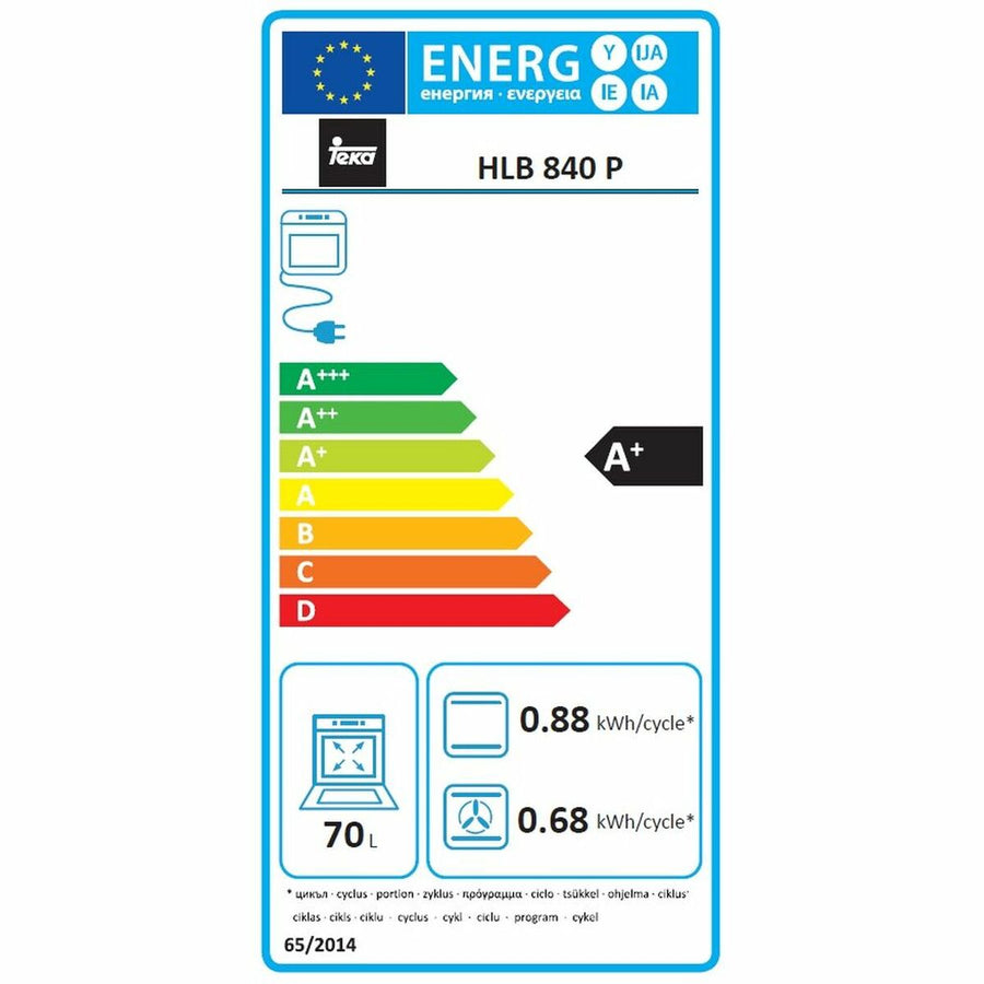 Pyrolytherd Teka HLB840P 70 L Touch Control 3552W