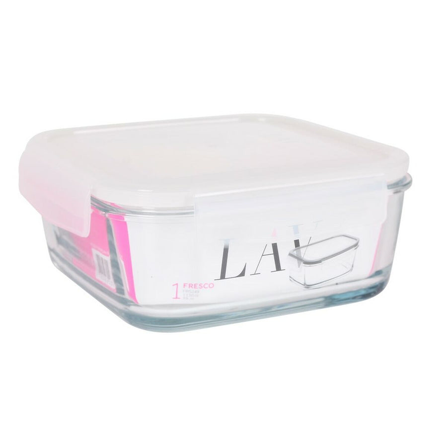 Viereckige Lunchbox mit Deckel LAV Luftdicht (1,2 L)