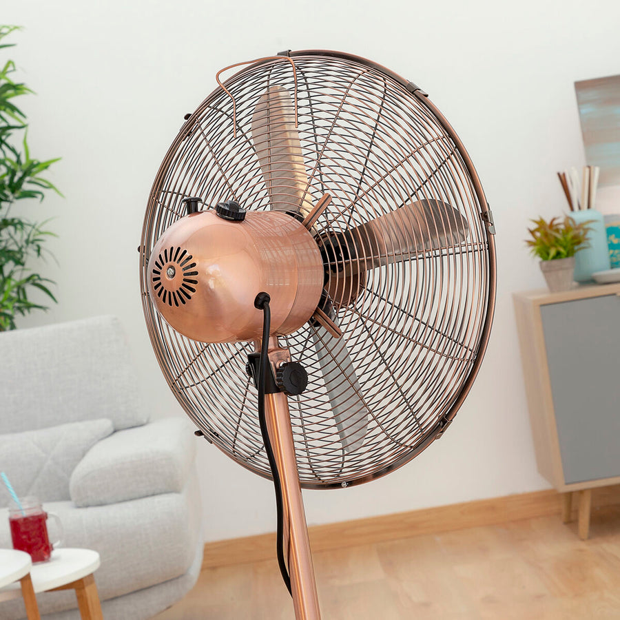 Freistehender Ventilator Copper Retro InnovaGoods Ø 40 cm 55W