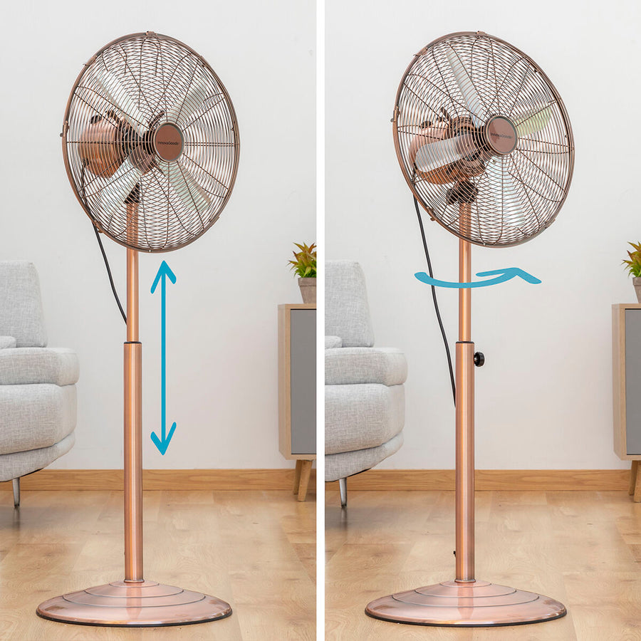 Freistehender Ventilator Copper Retro InnovaGoods Ø 40 cm 55W